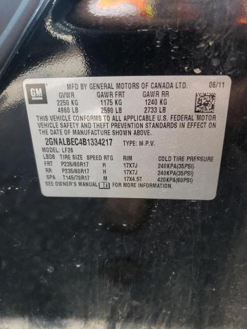 Photo 10 from auction – 2011 CHEVROLET EQUINOX LS with VIN 2GNALBEC4B1334217
