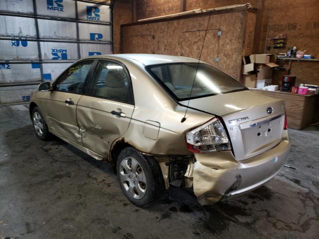 Photo 3 from auction – 2009 KIA SPECTRA EX with VIN KNAFE222195652208