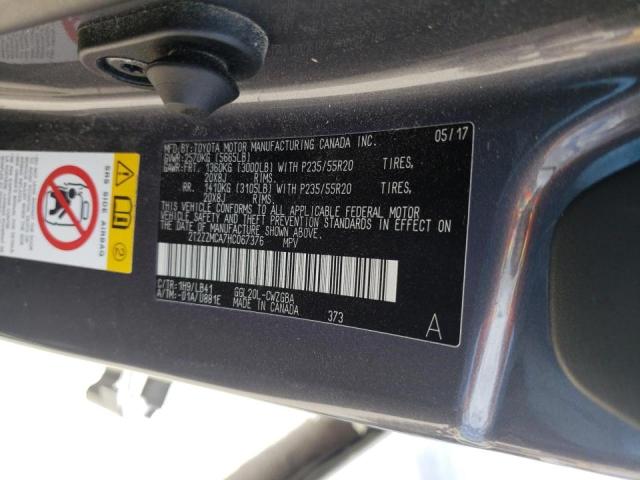 Photo 10 from auction – 2017 LEXUS RX 350 BAS with VIN 2T2ZZMCA7HC067376