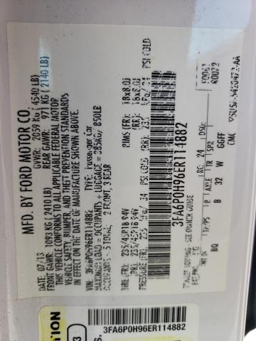 Photo 10 from auction – 2014 FORD FUSION SE with VIN 3FA6P0H96ER114882