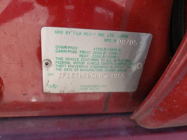 Photo 10 from auction – 2006 SUBARU FORESTER 2 with VIN JF1SG63606H724455