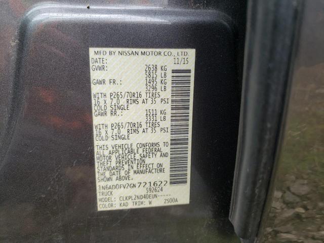 Photo 10 from auction – 2016 NISSAN FRONTIER S with VIN 1N6AD0FV2GN721622