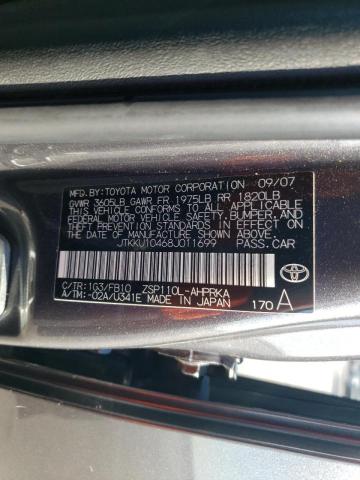 Photo 10 from auction – 2008 TOYOTA SCION with VIN JTKKU10468J011699