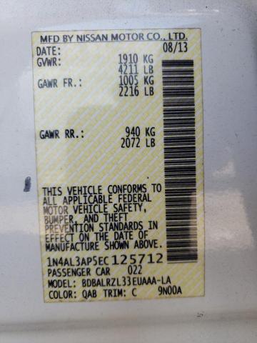 Photo 10 from auction – 2014 NISSAN ALTIMA 2.5 with VIN 1N4AL3AP5EC125712