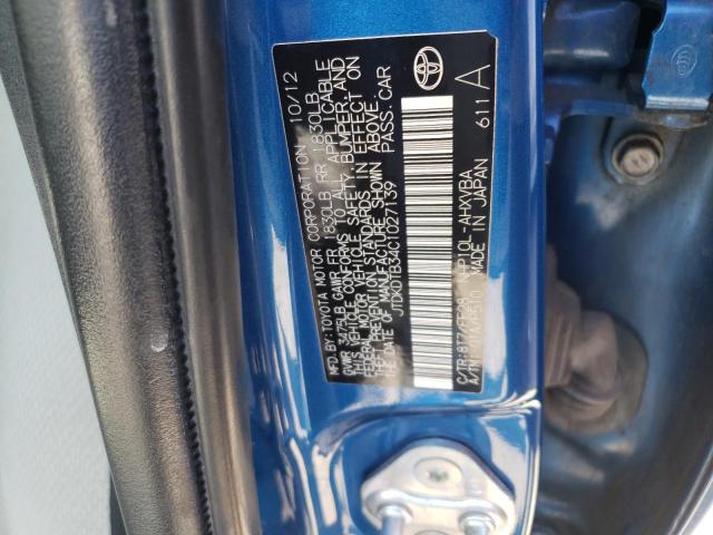 Photo 10 from auction – 2012 TOYOTA PRIUS C with VIN JTDKDTB34C1027139