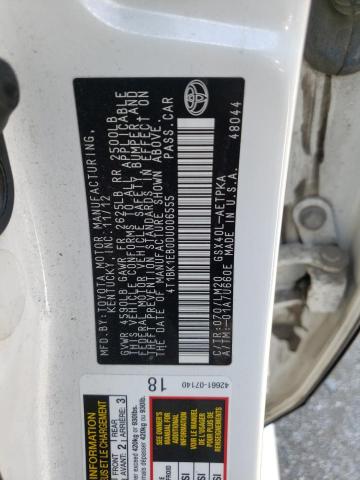 Photo 10 from auction – 2013 TOYOTA AVALON BAS with VIN 4T1BK1EB0DU006555