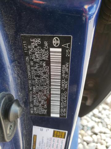 Photo 10 from auction – 2011 TOYOTA PRIUS with VIN JTDKN3DU8B5352452