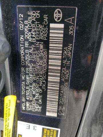 Photo 10 from auction – 2012 TOYOTA SCION TC with VIN JTKJF5C70C3040261