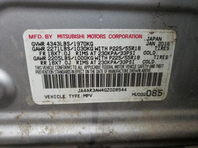 Photo 10 from auction – 2016 MITSUBISHI OUTLANDER with VIN JA4AR3AW4GZ028544