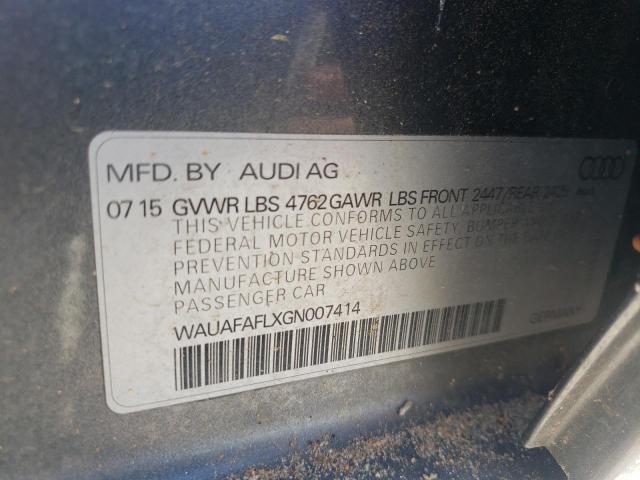 Photo 10 from auction – 2016 AUDI A4 PREMIUM with VIN WAUAFAFLXGN007414