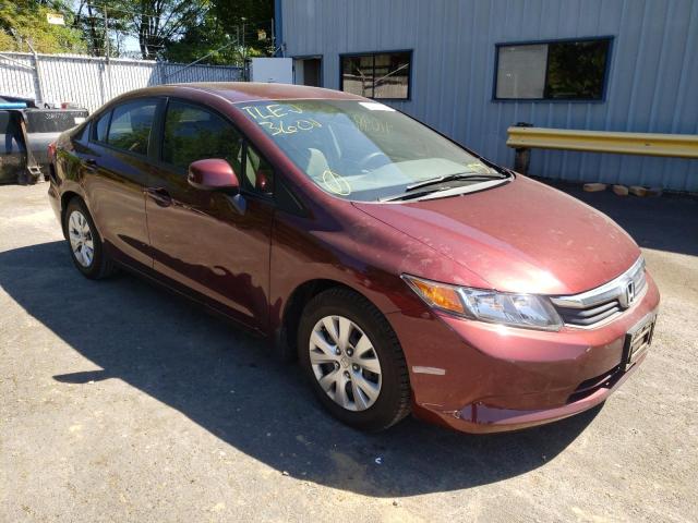 HONDA CIVIC LX 2012 with VIN 19XFB2F52CE334125 - Photo from auction