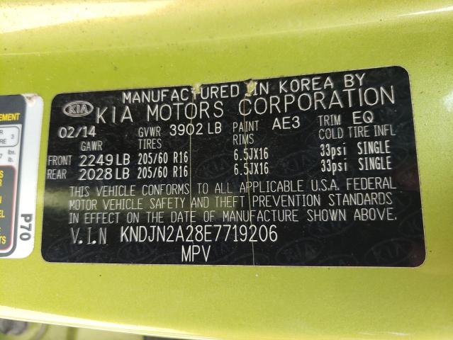 Zdjęcie 10 z aukcji – 2014 KIA SOUL z VIN KNDJN2A28E7719206