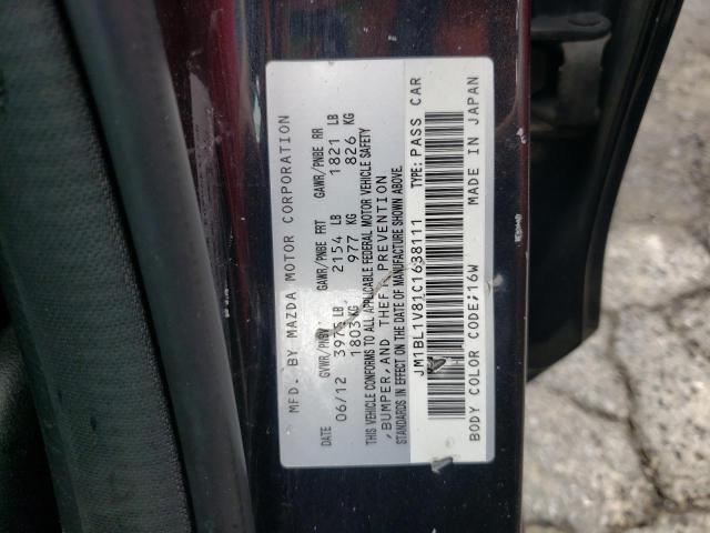 Photo 10 from auction – 2012 MAZDA 3 I with VIN JM1BL1V81C1688111