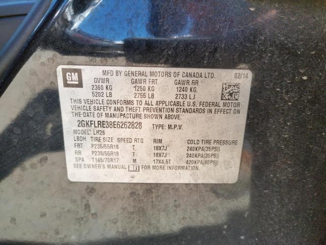 Photo 10 from auction – 2014 GMC TERRAIN SL with VIN 2GKFLRE38E6262828