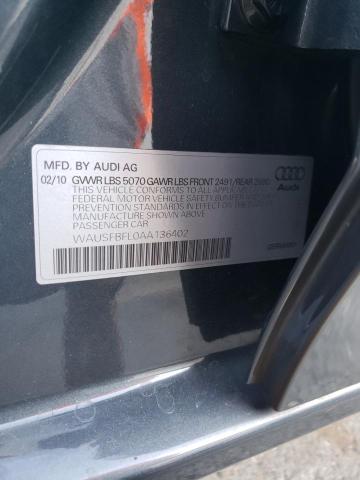Photo 10 from auction – 2010 AUDI A4 PREMIUM with VIN WAUSFBFL0AA136402
