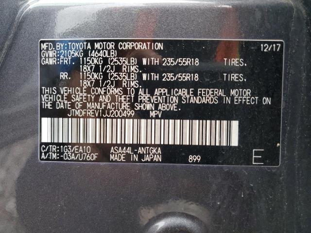 Photo 10 from auction – 2018 TOYOTA RAV4 LIMIT with VIN JTMDFREV1JJ200499