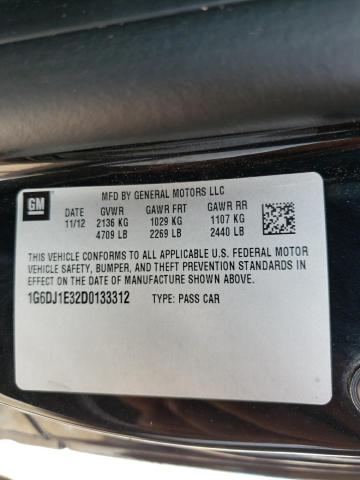 Photo 10 from auction – 2013 CADILLAC CTS with VIN 1G6DJ1E32D0133312