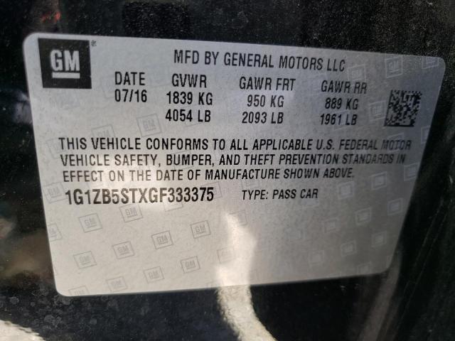 Photo 10 from auction – 2016 CHEVROLET MALIBU LS with VIN 1G1ZB5STXGF333375