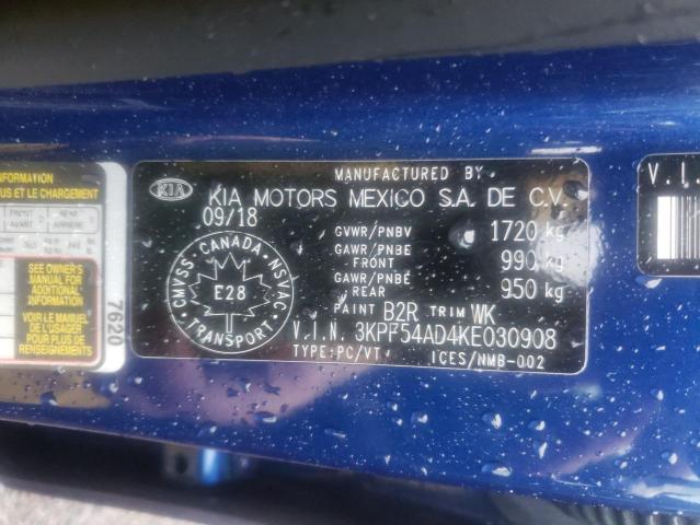 Photo 10 from auction – 2019 KIA FORTE EX with VIN 3KPF54AD4KE030908