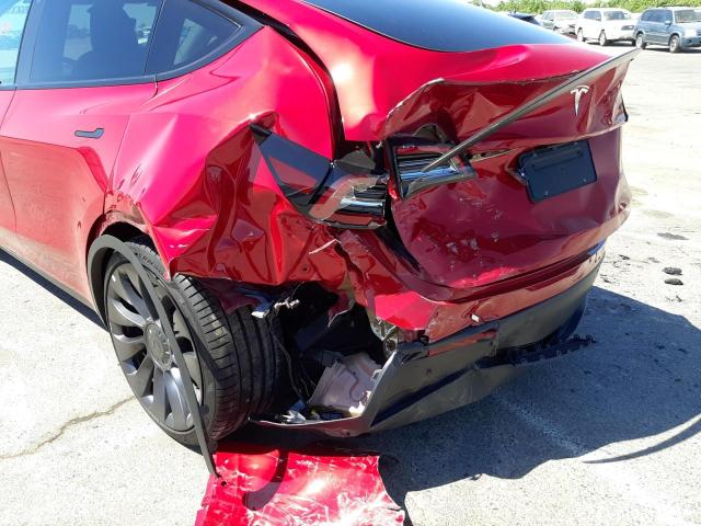 Photo 9 from auction – 2021 TESLA MODEL Y with VIN 5YJYGDEF3MF211932