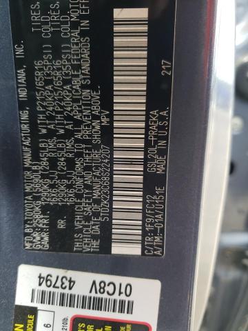 Photo 10 from auction – 2008 TOYOTA SIENNA CE with VIN 5TDZK23C68S224207