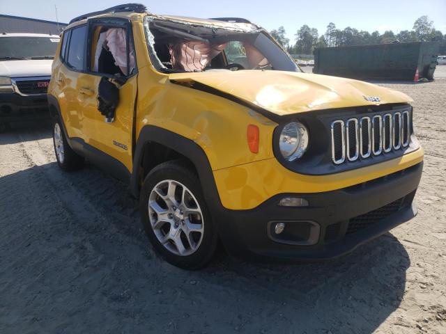 JEEP RENEGADE L 2016 with VIN ZACCJBBT5GPD98629 - Photo from auction