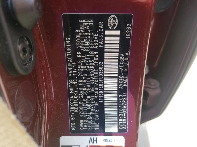 Photo 10 from auction – 2015 TOYOTA AVALON HYB with VIN 4T1BD1EB8FU036092