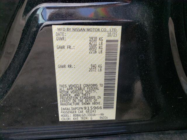 Photo 10 from auction – 2015 NISSAN ALTIMA 2.5 with VIN 1N4AL3AP1FN915966