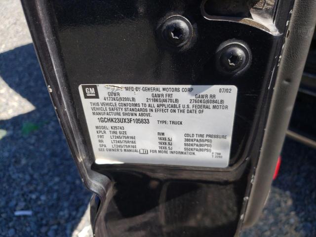 Photo 10 from auction – 2003 CHEVROLET SILVERADO with VIN 1GCHK23UX3F105833