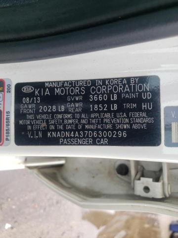 Photo 10 from auction – 2013 KIA RIO EX with VIN KNADN4A37D6300296