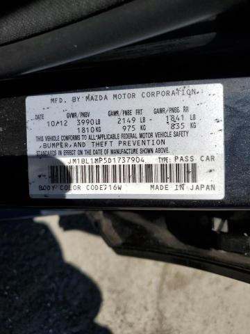 Photo 10 from auction – 2013 MAZDA 3 I with VIN JM1BL1MP5D1737904