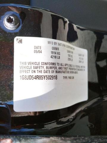 Photo 10 from auction – 2005 SATURN L300 LEVEL with VIN 1G8JD54R85Y502918