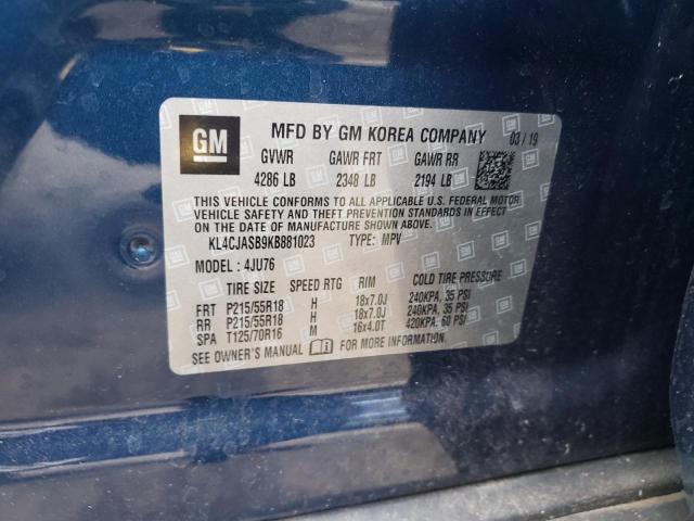 Photo 10 from auction – 2019 BUICK ENCORE PRE with VIN KL4CJASB9KB881023