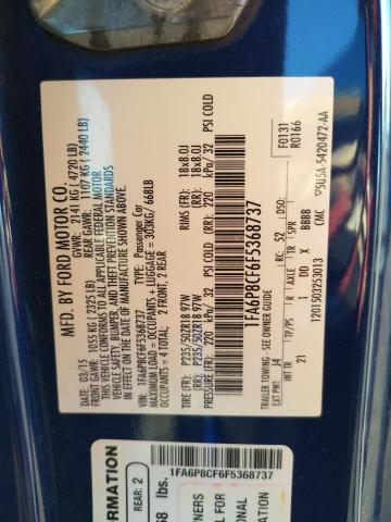 Photo 10 from auction – 2015 FORD MUSTANG GT with VIN 1FA6P8CF6F5368737