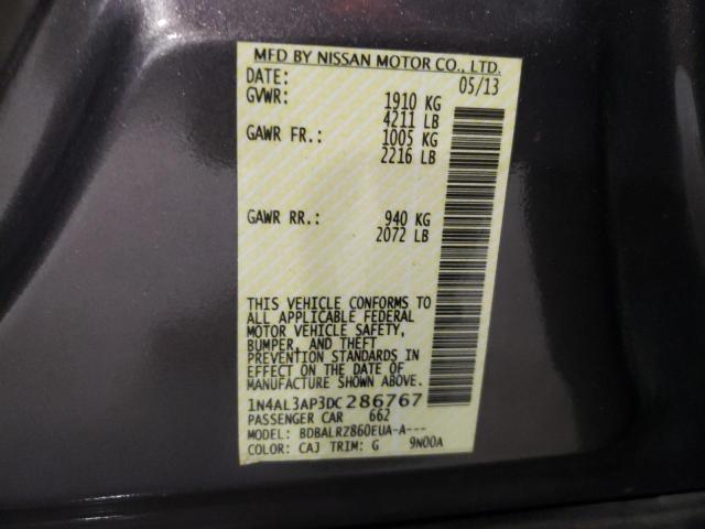 Photo 10 from auction – 2013 NISSAN ALTIMA 2.5 with VIN 1N4AL3AP3DC286767