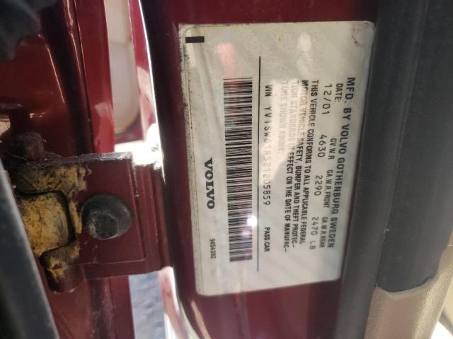 Photo 10 from auction – 2002 VOLVO V70 with VIN YV1SW61R521205859