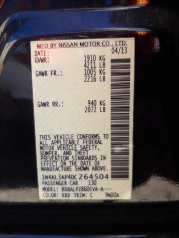 Photo 10 from auction – 2013 NISSAN ALTIMA 2.5 with VIN 1N4AL3AP4DC264504