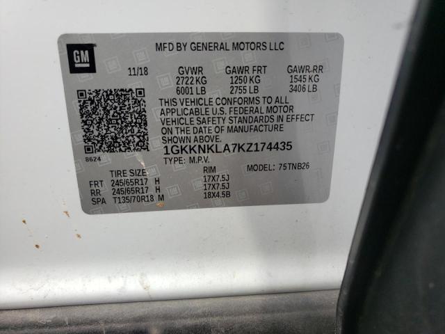 Photo 10 from auction – 2019 GMC ACADIA SLE with VIN 1GKKNKLA7KZ174435