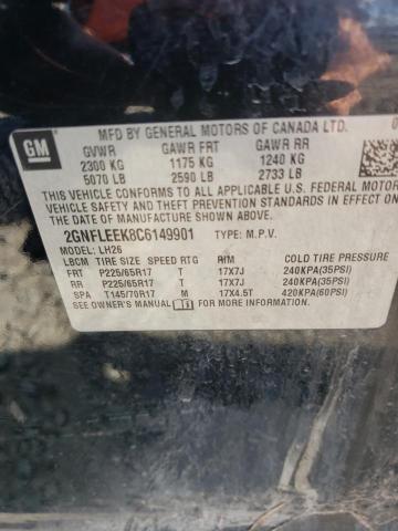 Photo 10 from auction – 2012 CHEVROLET EQUINOX LT with VIN 2GNFLEEK8C6149901