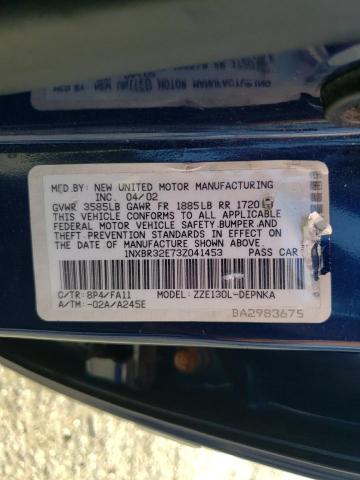 Photo 10 from auction – 2003 TOYOTA COROLLA CE with VIN 1NXBR32E73Z041453