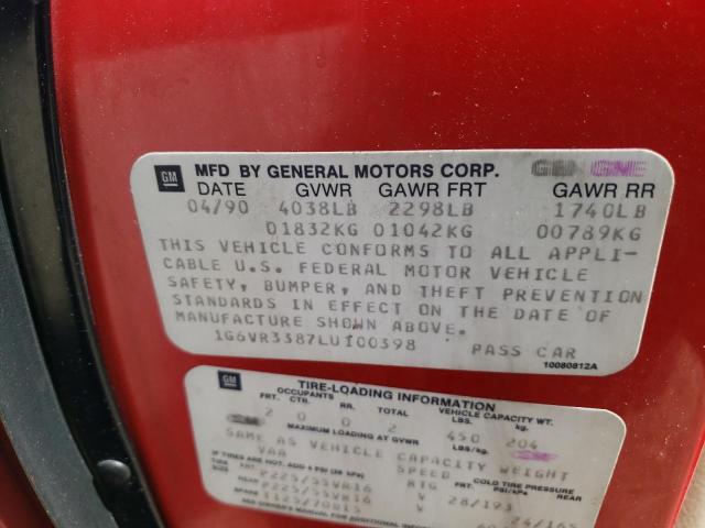 Photo 10 from auction – 1990 CADILLAC ALLANTE CV with VIN 1G6VR3387LU100398