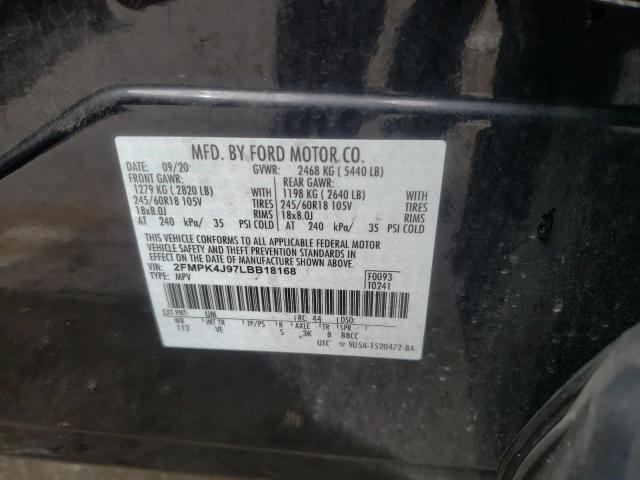 Photo 10 from auction – 2020 FORD EDGE SEL with VIN 2FMPK4J97LBB18168