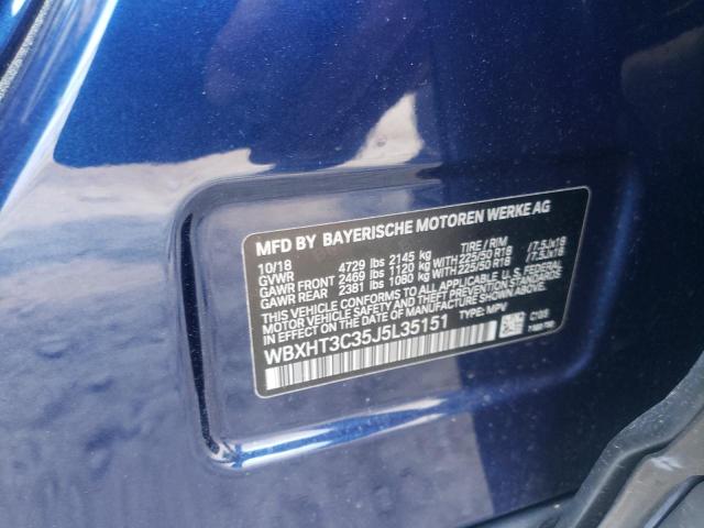Photo 10 from auction – 2018 BMW X1 XDRIVE2 with VIN WBXHT3C35J5L35151