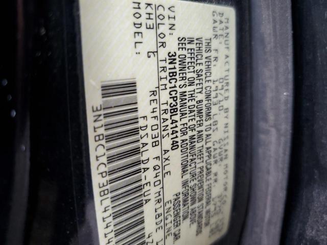 Photo 10 from auction – 2011 NISSAN VERSA S with VIN 3N1BC1CP3BL414140