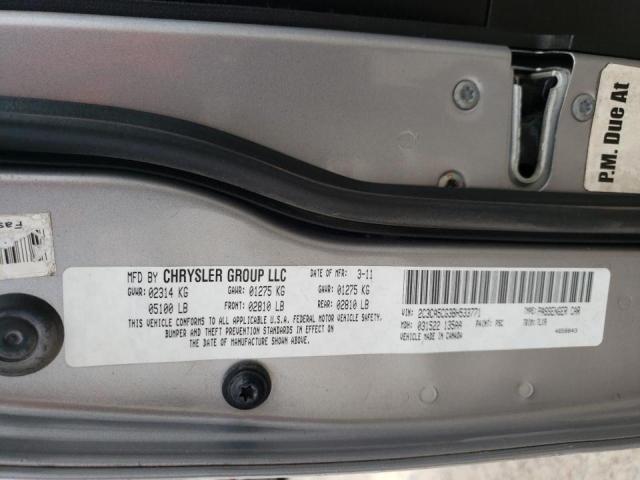 Photo 10 from auction – 2011 CHRYSLER 300 LIMITE with VIN 2C3CA5CG3BH533771
