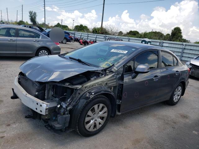 Photo 2 from auction – 2012 HONDA CIVIC LX with VIN 19XFB2F56CE012815
