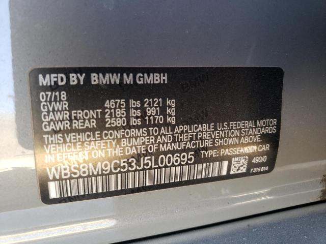 Photo 10 from auction – 2018 BMW M3 with VIN WBS8M9C53J5L00695