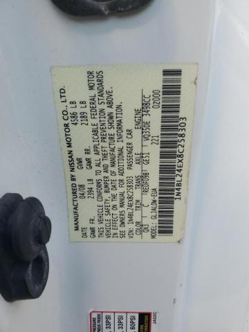 Photo 10 from auction – 2008 NISSAN ALTIMA 3.5 with VIN 1N4BL24EX8C258303