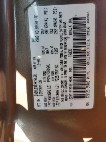 Photo 10 from auction – 2001 DODGE RAM 1500 with VIN 1B7HF16Y81S219606