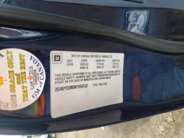 Photo 10 from auction – 1998 BUICK CENTURY LI with VIN 2G4WY52M0W1559122